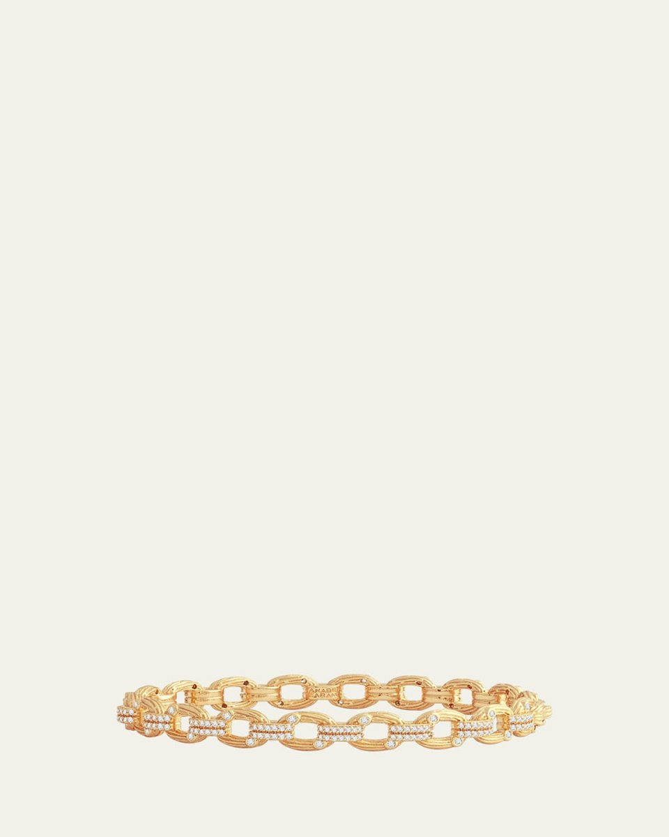 Enchanted Forest Chain Hinged Bangle